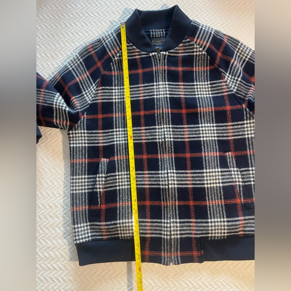 Pendleton Wool Plaid Bomber Jacket - image 5